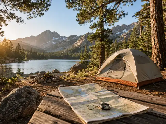 Scenic campsite representing the Camping Trip Atlas travel blog