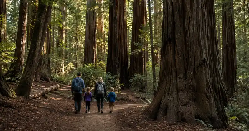 family camping trip in santa cruz
