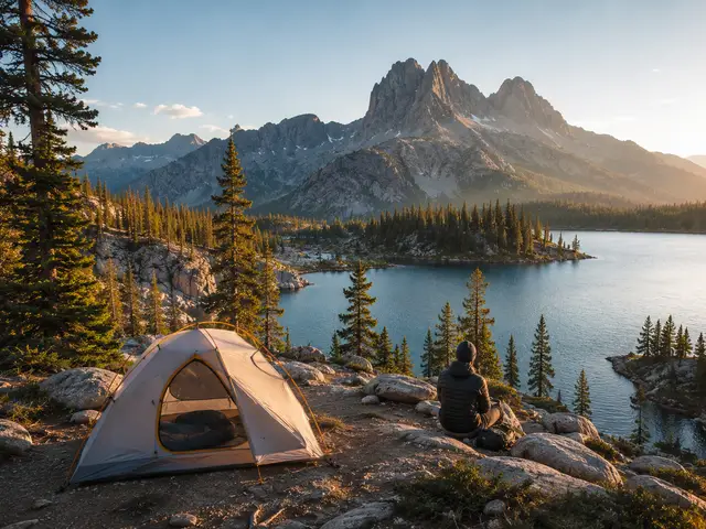 Scenic camping destination in an American national park