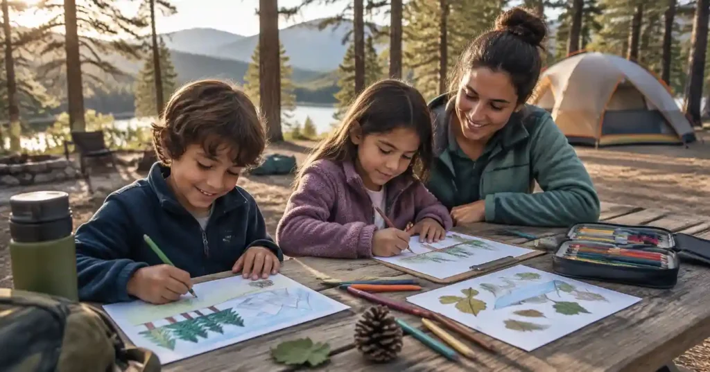 camping art activities