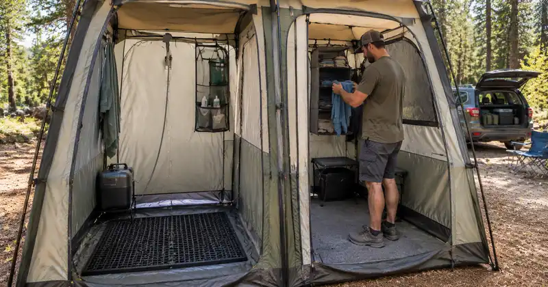 camping shower tent
