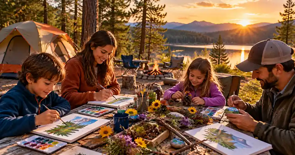 camping art activities