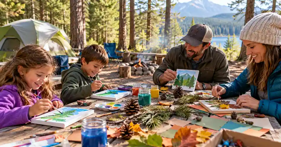 camping art activities