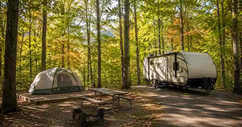 camping smoky mountains cades cove