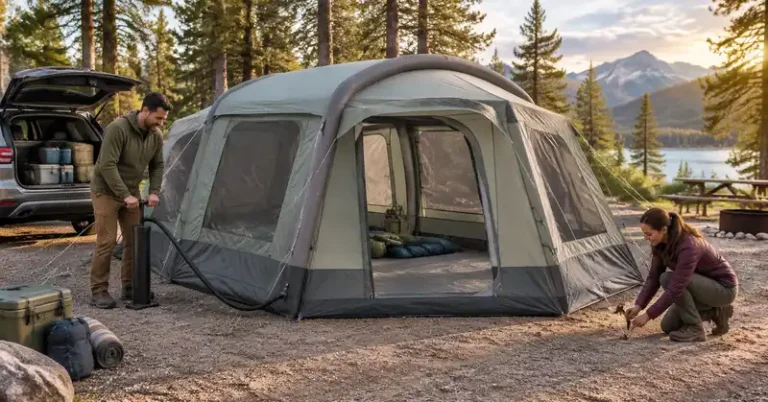 inflatable camping tent