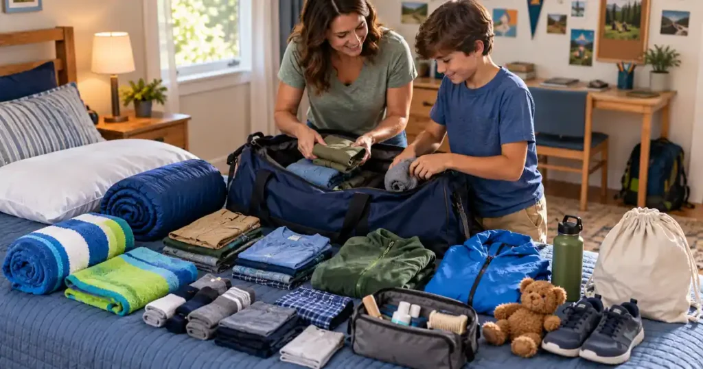 summer camp packing checklist