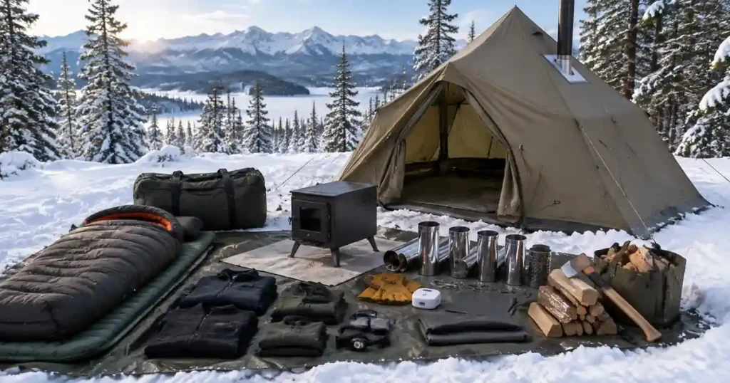 hot tent camping