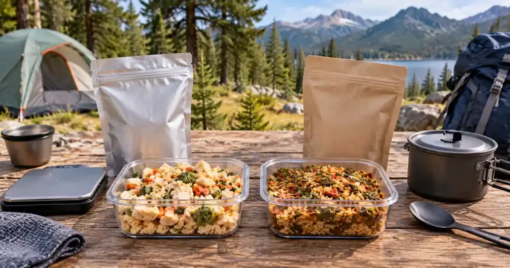 dehydrated camping food