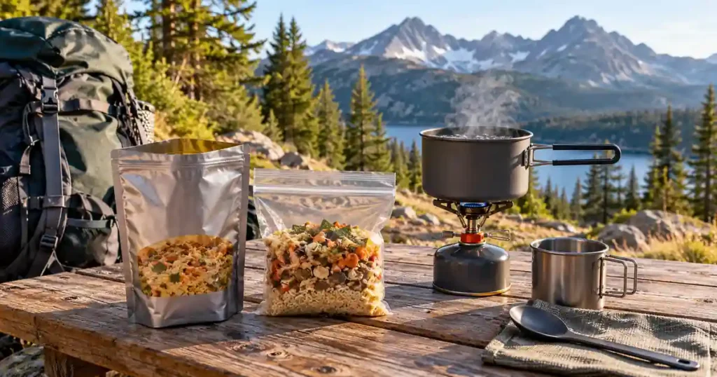 dehydrated camping food